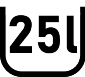 Capacità 25 litri