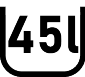 Capacità 45 litri