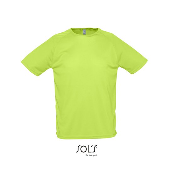 [1000117191] (11939) Men´s Raglan Sleeves T Sporty [L198] (XXS, Apple Green)