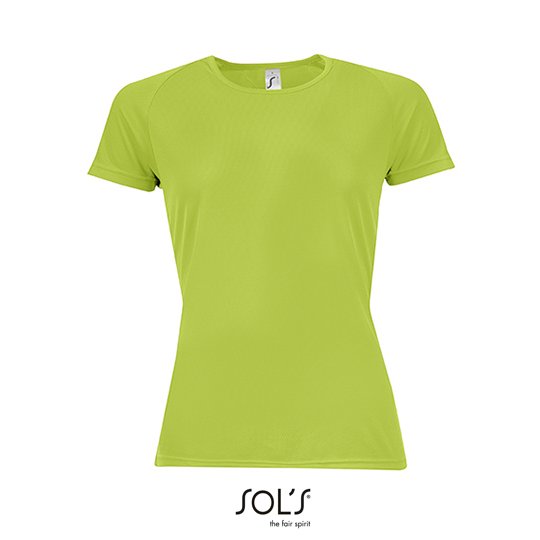 [1000117366] (01159) Women´s Raglan Sleeves T Sporty [L200] (XS, Apple Green)