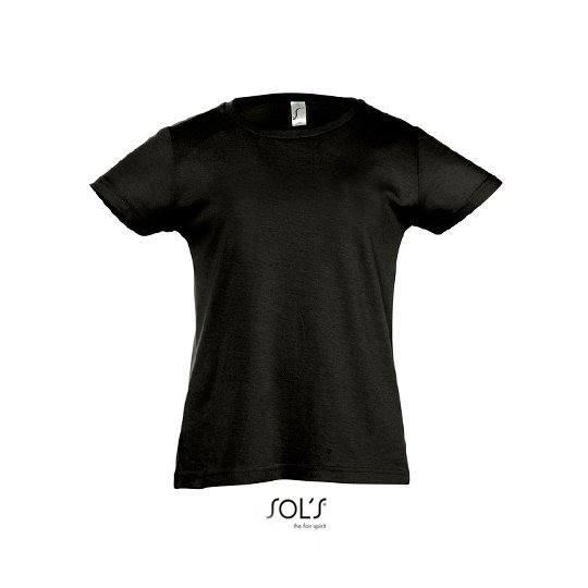 [1000117871] (11981) Kids´ T-Shirt Girlie Cherry [L225K] (2 years (86/94), Deep Black)