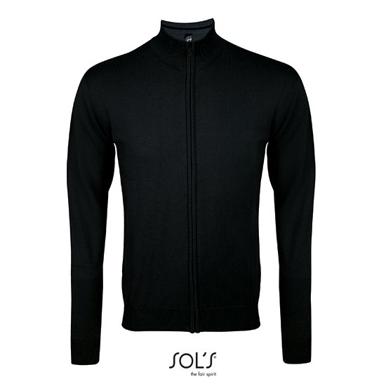 (00548) Men´s Zipped Knitted Cardigan Gordon [L413]