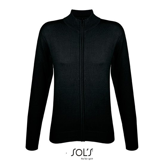 [1000119500] (00550) Women´s Zipped Knitted Cardigan Gordon [L414] (S, Black)