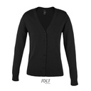 (90012) Women´s Golden V-Neck Knitted Cardigan [L419]