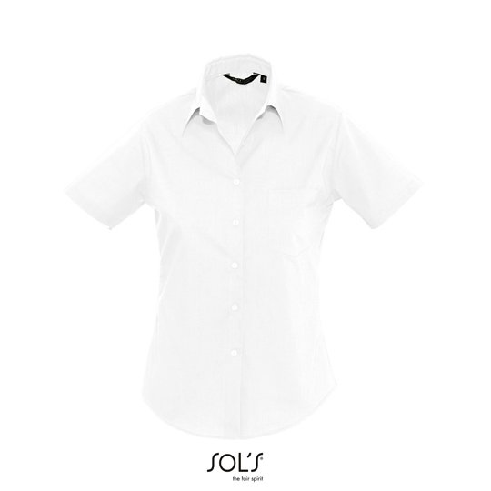 (16070) Popeline-Blouse Escape Short Sleeve