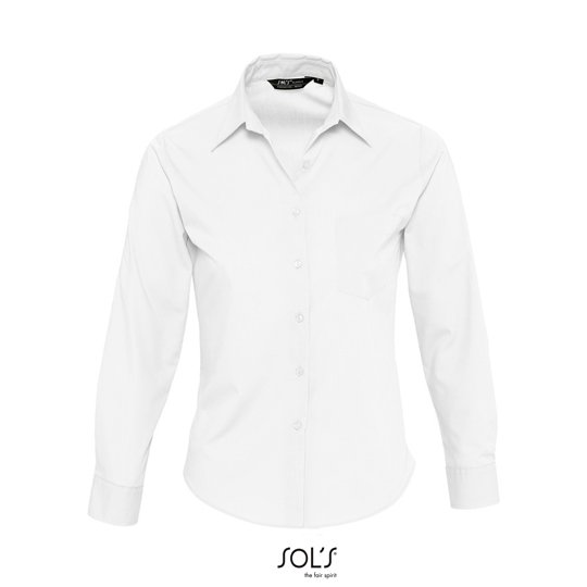 (16060) Popeline-Blouse Executive Long Sleeve