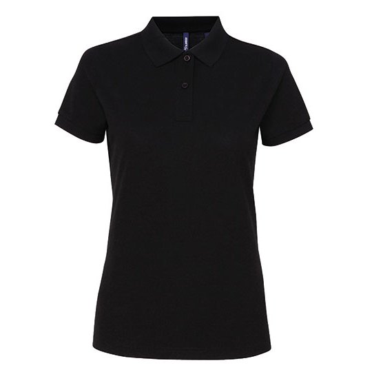 [1000406241] Women´s Polycotton Blend Polo [AQ025] (XS, Black)