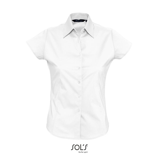 (17020) Women´s Stretch-Blouse Excess Short Sleeve [L630]
