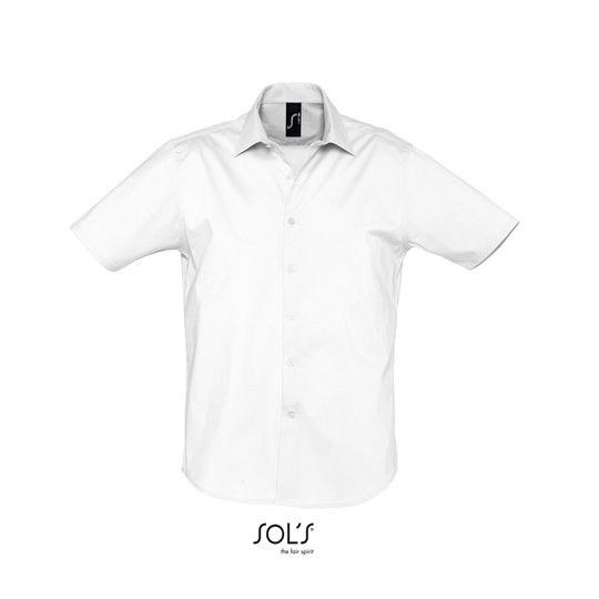 (17030) Men´s Stretch-Shirt Broadway Short Sleeve [L632]