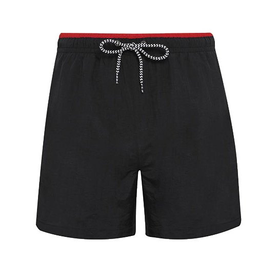 [1000406417] Men´s Swim Shorts [AQ053] (S, Black / Red)