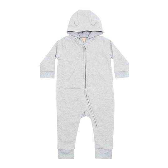 [1000128207] Toddler Fleece All In One [LW070] (6-12 months, Heather Grey)