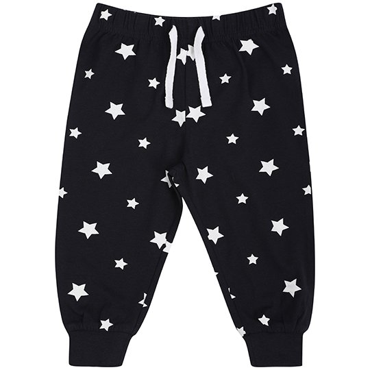 [1000312764] Baby Lounge Pants [LW085] (0/6 months, Navy / White Stars)