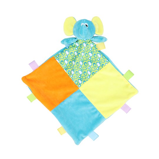 Baby Multi Coloured Comforter With Rattle [MM701]
