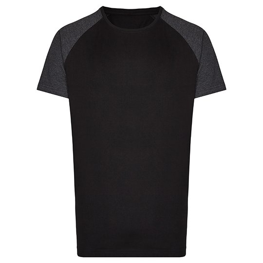 [1000245695] my mate - Men´s Long Tee [MY111] (S, Black / Heather Black)