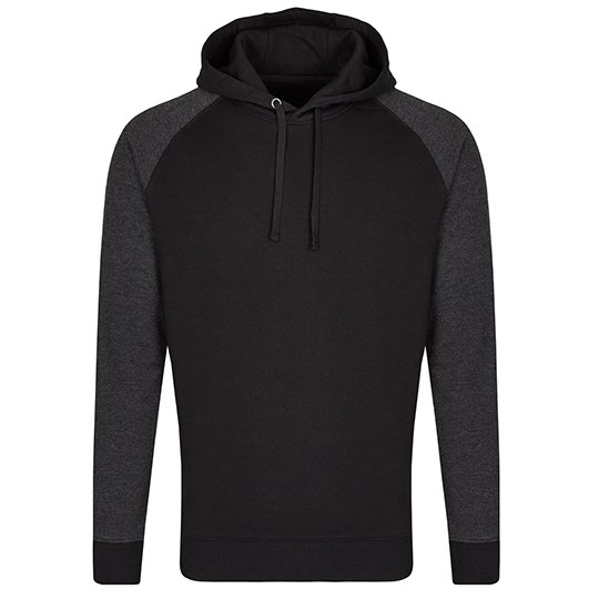 [1000246148] my mate - Men´s No Pocket Hoody [MY611] (S, Black / Heather Black)