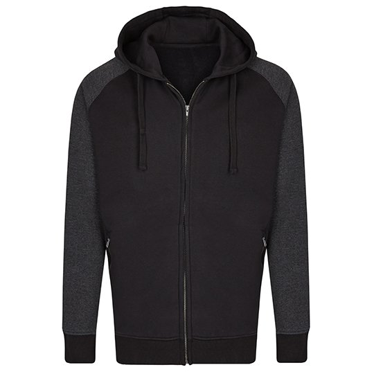 [1000246256] my mate - Men´s Zip Hoody [MY710] (S, Black / Heather Black)