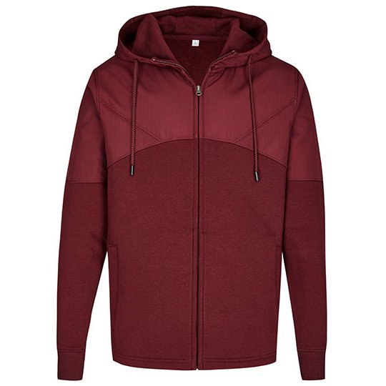[1000289437] my mate - Unisex Sweat Jacket [MY910] (XS, Burgundy)