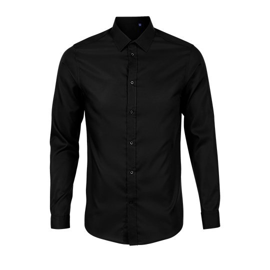 [1000342299] (03182) Men´s Shirt Blaise [NB3182] (S, Deep Black)