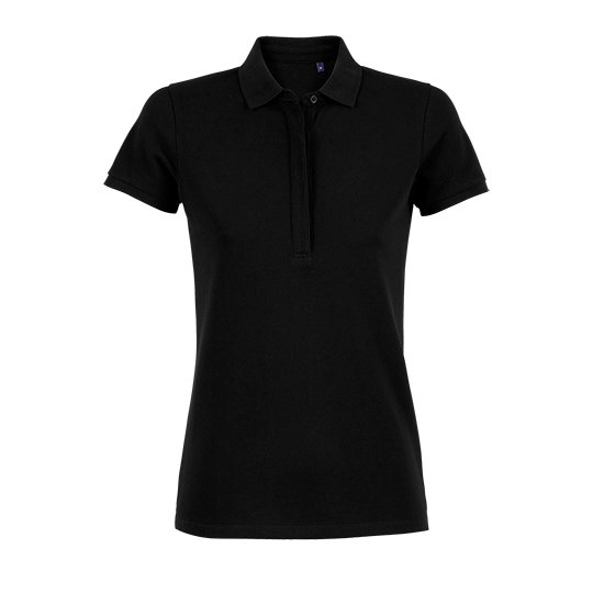 [1000342527] (03189) Women´s Piqué Polo Shirt Owen [NB3189] (S, Deep Black)