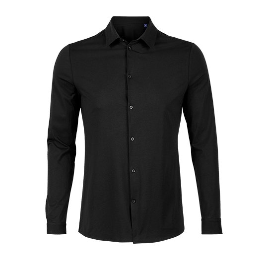 [1000342355] (03198) Men´s Mercerised Shirt Balthazar [NB3198] (S, Deep Black)