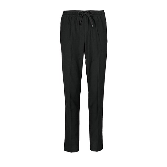 [1000402675] (03779) Women´s Elasticated Waist Suit Trousers Germain [NB3779] (34, Deep Black)