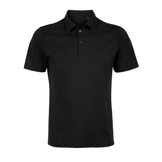 [1000402891] (03933) Men´s Mercerised Jersey Polo Shirt Relax Oscar [NB3933] (S, Deep Black)
