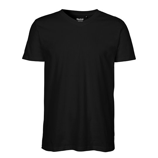 [1000237207] (O61005) Men´s V-Neck T-Shirt [NE61005] (S, Black)