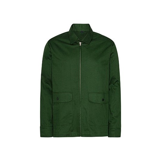 [1000363600] (O67701) Twill Jacket [NE67701] (XS, Bottle Green)