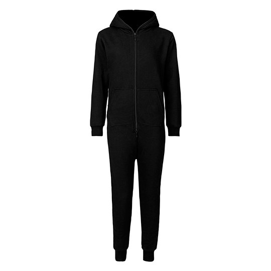 [1000133424] (O73331) Unisex Jumpsuit [NE73331] (XS, Black)