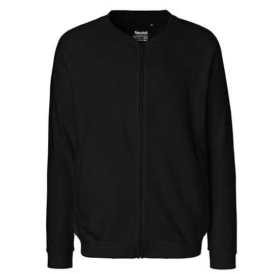 [1000212102] (O73501) Unisex Jacket With Zip [NE73501] (XS, Black)