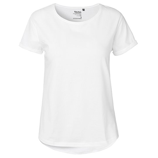 (O80012) Ladies´ Roll Up Sleeve T-Shirt [NE80012]