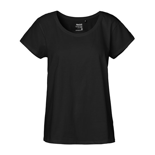 [1000212222] (O81003) Ladies´ Loose Fit T-Shirt [NE81003] (XS, Black)