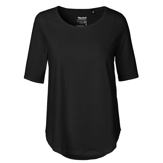 [1000212264] (O81004) Ladies´ Half Sleeve T-Shirt [NE81004] (XS, Black)