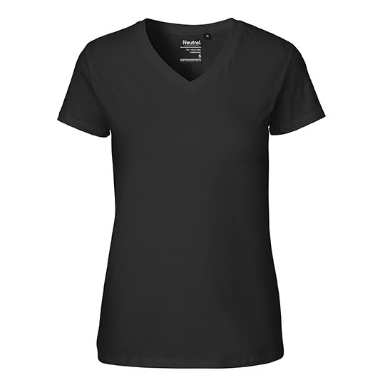 [1000237315] (O81005) Ladies´ V-Neck T-Shirt [NE81005] (S, Black)
