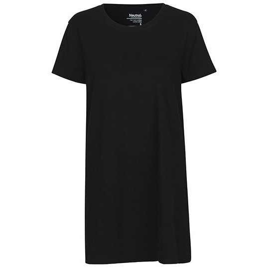 [1000279248] (O81020) Ladies´ Long Length T-Shirt [NE81020] (XS, Black)
