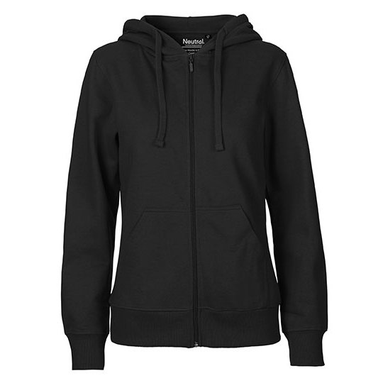 [1000133694] (O83301) Ladies´ Zip Hoodie [NE83301] (XS, Black)