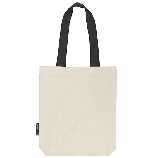 (O90002) Twill Bag With Contrast Handles