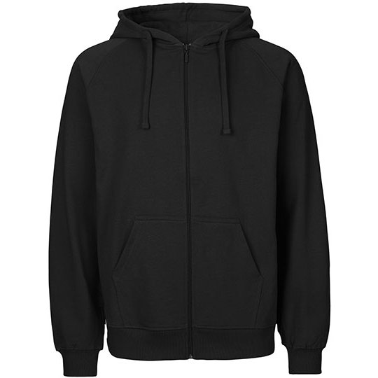 [1000331355] (T63301) Unisex Tiger Cotton Hoodie With Zipper [NET63301] (XS, Black)