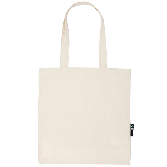 [1000331376] (T90014) Tiger Cotton Shopping Bag With Long Handles [NET90014] (Nature)