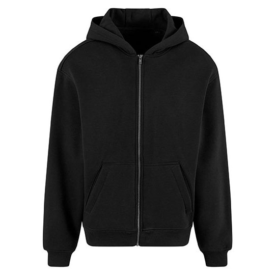 [1000392912] Oversized Zip Hoody [NM013] (XXS, Black)