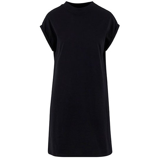 [1000391972] Ladies Extended Shoulder Dress [NM026] (XS, Black)