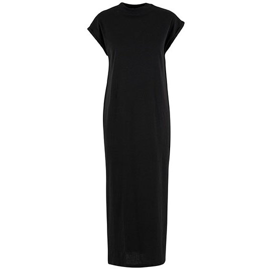 (NM045) Ladies Long Extended Shoulder Dress