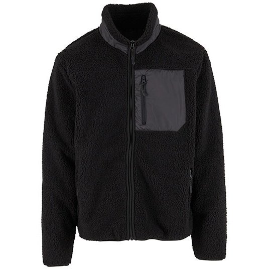 [1000413336] Bonded Sherpa Jacket [NM049] (XXS, Black)