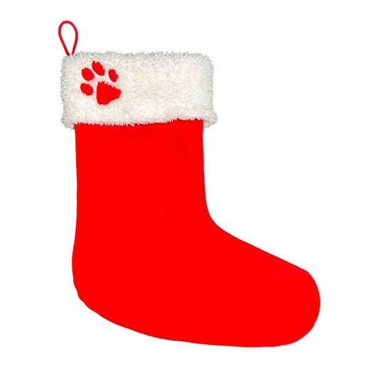 [1000428334] Dog Christmas Stocking - Booty Shape [PP012] (Red-White)