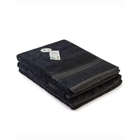 [1000320984] (403.50) Natural Bamboo Hand Towel [AR403] (Black)
