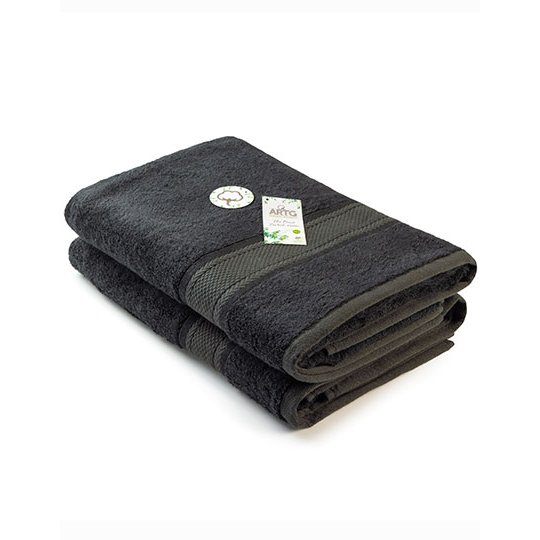 [1000320988] (404.50) Natural Bamboo Bath Towel [AR404] (Black)