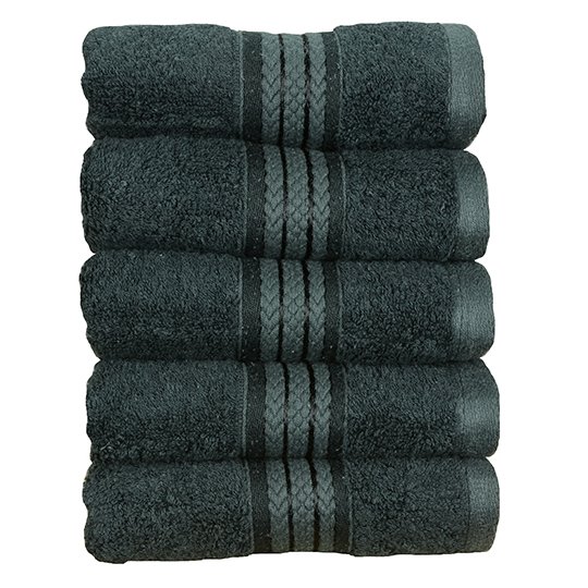 [1000320992] (405.50) Natural Bamboo Guest Towel [AR405] (Black)