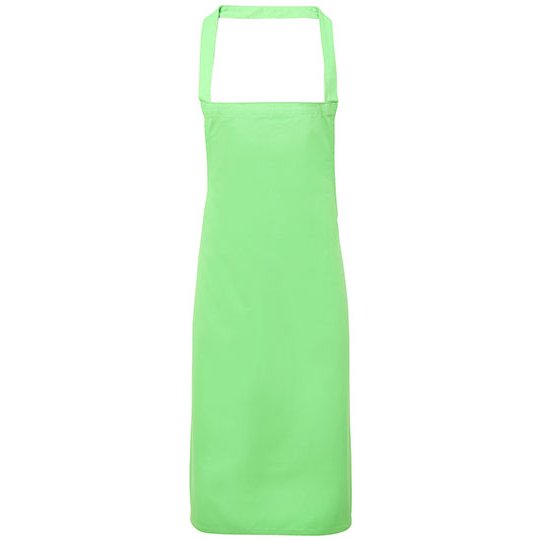 [1000212958] (PR102) Organic Cotton Bib Apron (No Pocket) [PW102] (Apple (ca. Pantone 360C))