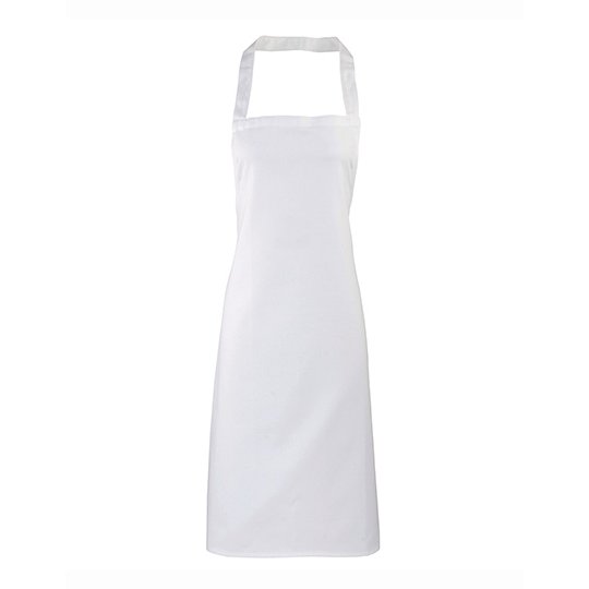 (PR102) Organic Cotton Bib Apron (No Pocket)