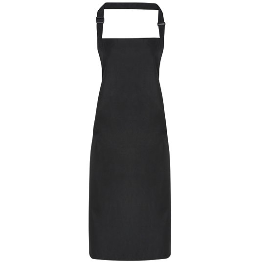 [1000297174] (PR115) Waterproof Bib Apron [PW115] (Black (ca. Pantone Black C))
